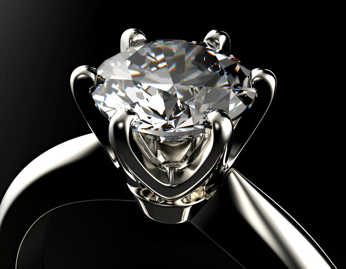 Engagement Ring with Diamond or moissanite Jewelry