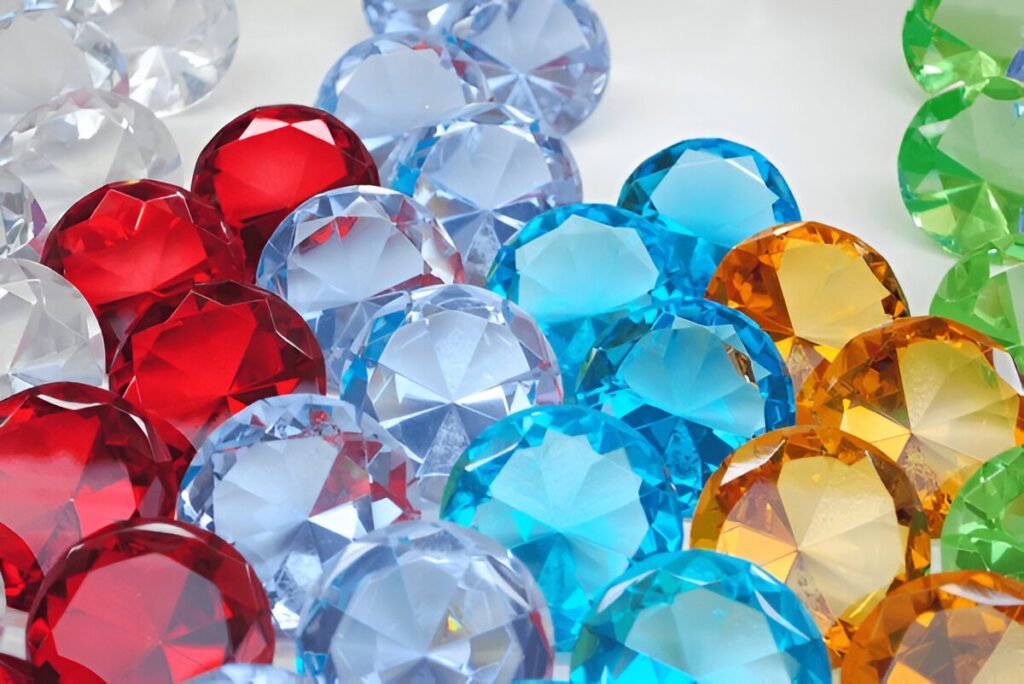 Gems on white background-2